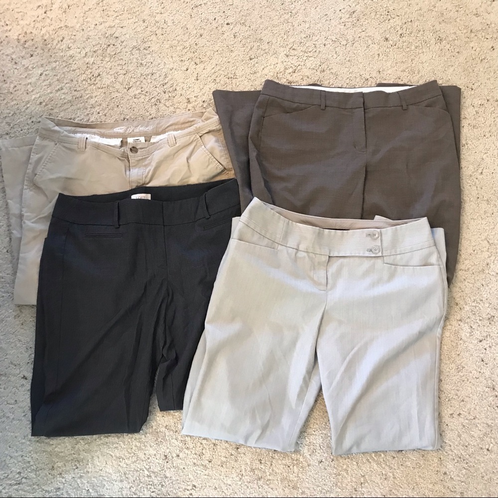 Bundle of Four Work Pants-size 10